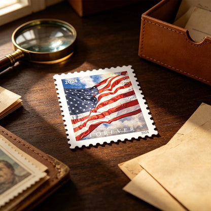 2024 U.S. Flags Forever Stamps – Coil