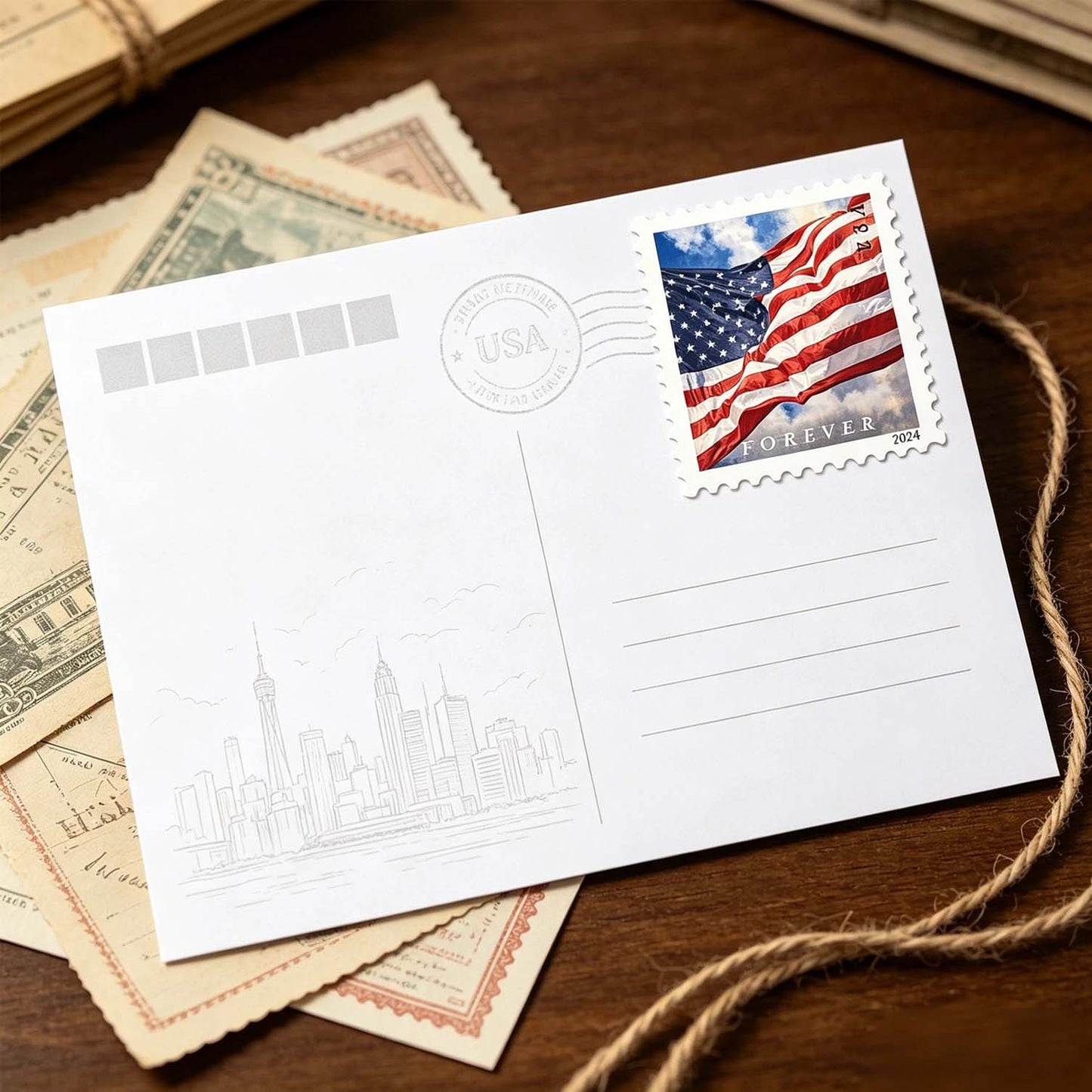 2024 U.S. Flags Forever Stamps – Coil