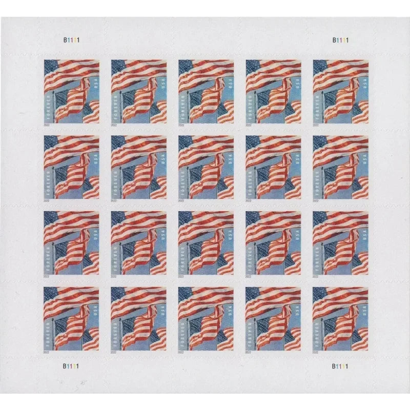 2022 U.S. Flags Forever Stamps – Pane Packs – product image 1